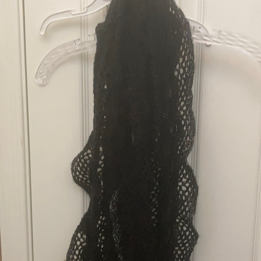FINAL MARKDOWN Ruffled crocheted look infinity scarf